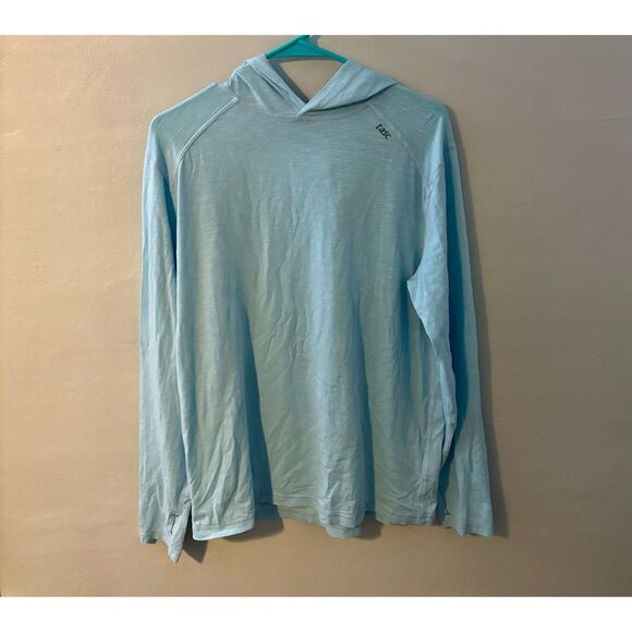TASC Performance Lightweight Hoodie Men’s Medium Blue Bamboo Long Sleeve - Picture 3 of 3